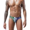 Underpants Men's Swimwear Briefs Sexy Swimsuit Low Waist Bathing Suit Beach Wear Male Fashion Leopard Flower Short Sport Homme Swim