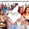 Party-Dekoration, Kuchendekoration, Dekoration, Dessert, Cupcake, Geburtstags-Picks, silberne Topper, Mini-Ballon-Einsatz, Perlenform, golden