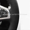 Coprivolante per auto in pelle scamosciata nera fai da te per Volkswagen Golf 7 Golf R MK7 Polo GTI Scirocco 2015 2016