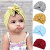 Casquettes Chapeaux BeanieSkull Caps Solide Couleur Bébé Chapeau Grand Bowknot Fille Turban Printemps Tête Wraps Enfants Bonnet Bonnet né Bandeau 02 Ans 221107