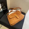 Avondtassen ins chic kleine tas tas merk ontwerper dames schouder trendy veelzijdige dame handtas portemonnee scrub lederen crossbody