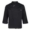 Motorcycle Apparel Unisex Chef Jackets Coat Long Sleeves Shirt Waiter Waitress Kitchen Uniforms
