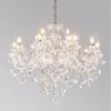 Europejski klasyczny kryształowe lampy wisiork francuskie romantyczne lampki lampy lampy lampy LED żyrandol Droplight American luksus lampa wisząca dekoracja domu