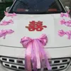 Decorative Flowers Artificial Flower Wedding Car Set Ribbon Pull Auxiliary Suction Cup Decoration Small