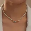 Ketens kristallen kralen nekketting kpop parel choker ketting goud kleur goth feest sieraden op de hanglijst kraag voor dames dame