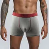 Calzoncillos Hombres Ropa interior de algodón Pantalones cortos sexy U Bragas convexas Confort Deportes Pene Bolsa grande Bulge Boxershorts Masculino Tallas grandes Boxers planos