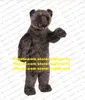 Plush Grizzly Bear Silvertip Grizzlies Mascot Costume Adult Cartoon Character Outfit Fancy High-End Sports Events ZZ7731