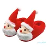 Designer -Casual Cartoon Originality Santa Claus Cotton Plux Toy Coupages Coupages Gift Home Thermal Home Slippers