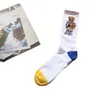 Sock Men's Socks Autumn i 2022 Winter Bear Printing Vintage w stylu dżinsowe pończochy sportowe