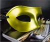 2022 New Fashion Men's Masquerade Mask Dress Venetian Masks Masquerade أقنعة من البلاستيك نصف الوجه قناع اختياري متعدد الألوان الذهب الأبيض