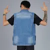 Gilets pour hommes Plus Taille 5XL 6XL 7XL 8XL Hommes Denim Gilet Printemps Été Jean Fat Streetwear Mode Casual Chalecos Para Hombre