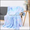 Blankets Rainbow Color Blanket Kids Adt Soft Gradient Bedding Sofa Er Winter Keep Warm Blankets 6 Patterns Drop Delivery Home Garden Dh7O6