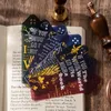 4pcs Vintage Golden Plant Bookmark Retro Style PVC Reading Bookmarks Creative Book Page Marker Stationery Supplies