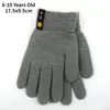 Gants pour enfants Gants à cinq doigts 610 ans Mode Enfants Épais Tricoté Chaud Hiver Enfants Mitaines Extensibles Garçon Fille Accessoires Pour Bébés 221107