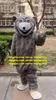 Long Fur Furry Gray Rat Mascot Costume Mouse Mice Adult Cartoon Character Outfit Thanks Will Leaflet Distribution zz7894