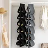 Storage Boxes Over The Door Shoe Rack Household Dorm 12 Pockets Hanging High Heels Sneakers Sports Shoes Organizing Holder Bag