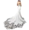 2023 Sexig landsspets Appliced ​​Mermaid Wedding Dresses Brudklänningar Vintage Spaghetti Open Back Beach Bohemian Bridal Gown BM0968 GB1108