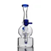 2015 New  Dab Rig Glasbongs mit Aschfänger klare, transparente Wasser Rohre mit Trockenkräuterschale Glas Wasserrohr Hetero