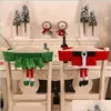 Decorações de Natal Cadeira de Natal de Back Er Papai Noel Selfa Cadeiras de Decoração da Decoração Sala de Dinning Quarto de Dinning Atmosfera Orname Dhfni