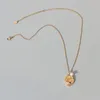 Pendant Necklaces 2022 Natural Freshwater Pearl Irregular Necklace For Woman Chic 18 K Gold Choker 316 L Stainless Steel Chain High Polish