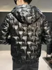 31SS Winter Parka Ny Mens Down Jacket Varmt tjockare Fashion Outdoor Down Coats Populära pufferjackor Enkel fast färg med hatt Multicolor M-3XL