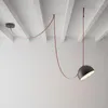 Lustres Postmoderne DIY Aluminium LED Décoratif Long Câble Lustre Suspension Lampes Suspension Luminaire Lampe Pour Salle À Manger Bar Villa