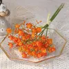 Fleurs décoratives 40 têtes / paquet Mini fleur artificielle Babysbreath Bouquet de soie à la main Faux Flore Plantes Maison Décoration de fête de mariage