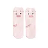 Meias Hosiery Women Fuzzy 2022 New Winter Coral Fleece Warm Funny Cartoon Animal Espalhar confortável estilo menina T2221102