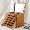 Storage Boxes Upgraded Version Wood Jewelry Box Gift Display Lagre Packaging Casket Marriage WY606