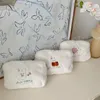 Autumn and Winter Plush Cosmetic Bag Women Flower Rabbit Söt tecknad broderi Makeup Väskor Pouch Female Make Up väska mjuk