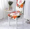 Housses de chaise Style ferme feuilles de fleurs bureau couverture de mariage maquillage table et chaises gris