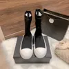 Botas de meia de grife para mulheres logotipo original e usá-lo calorosamente com tamanho 35-40