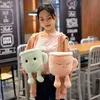 2030 cm miękki wystrój domu kreatywny kreskówka ldren prezent matcha latte kawa kubek popowy sofa poduszka Plush Toys J220729