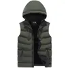 Herenvesten 2022 Winter mouwloze mannen jas mode koppels vest warme hoodies jas buitenkleding Vest plus maat 4xl my499