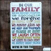 Altre Arti E Mestieri Poesia Inglese Piatto Vintage Barattoli Classici Poster Family Love 20X30Cm Dipinti In Ferro Targa In Metallo Per Camera Da Letto Bo Dhwmb