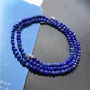 Brin Afghanistan bleu lapis naturel lazuli ellipse Bracelet à facettes Bracelets Bracelets pour femmes