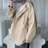Kvinnors jackor 2022 Autumn pojkvän stil koreansk huva man lös baseball stor storlek jacka män collage streetwear coat s-5xl
