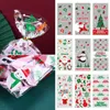 Gift Wrap Xmas Supplies Snowman Party Favor Transparent Cellophane Baking Packaging Cookies Storage Christmas Candy Bags