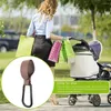 Wandelwagenonderdelen Baby Hooks Bag voor Hangende luierzakken Multifunctionele boodschappen Premium Pu Leather Pram Stra