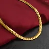 Łańcuchy 5 mm Miami Cuban Link Naszyjniki dla kobiet 16-24 cale złoty kolor Choker Naszyjnik Modna biżuteria Prezent