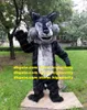 Long Fur Plush Wolf Coyote Werewolf Mascot Costume Vuxen Tecknad karaktärutrustning Dräkt FÖRETAGS Aktivitet Do Honours ZZ7819