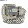 Bb 2022 Belt Designer Simon Belts for Men Women Shiny diamond belt white cintura uomo boosluxurygoods 0000308K