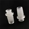 accessoire de fumée Mini adaptateur en verre 10mm femelle à 14mm mâle Pipes à fumer 18mm Deux styles Forsted Mouth Joint Smoke Water Bong Adapters