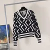 Роскошная одежда женская свитер для женщин дизайнерские свитера повседневное вязаное контрастное цвет