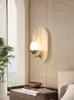 Wandlampen slaapkamer houten basis glazen lamp veranda lamp el indoor industriële gang balkon balkon loft trap verlichting