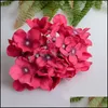 Couronnes de fleurs décoratives bricolage tête d'hortensia 30 pièces / lot centres de table de mariage décoration murale fête décor à la maison livraison directe jardin Dhduv