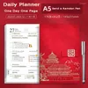 Agenda Schedule Book 2023 Planner Organizer And Pen Leather Calendar Diary Notebook Journal A5 Office Daily Note