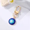 Water Drop Herz Evil Eye Keychain Schlüsselring für Freund Ehepaar Emaille Blue Eye Bag Auto Charme Accessoires Juwely8077012