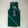 Jersey męskie szyte 1 Derrick Rose Jersey haft koszykówka czarny czerwony biały zielony męskie koszulki rozmiar S-2XL