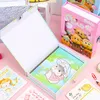 1Pcs Creative Cartoon Password Book With Lock Cute Animals Notebook Student Notepad Children Gifts Stationery